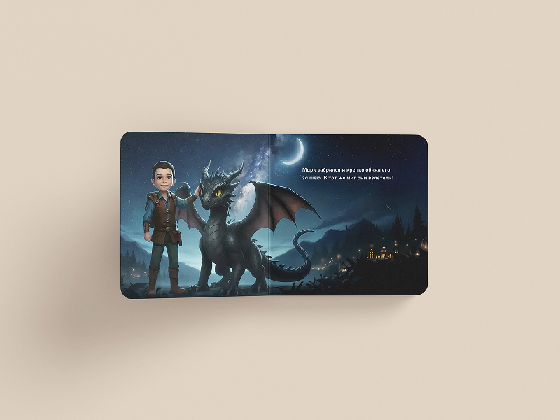 A boy and his dragon friend