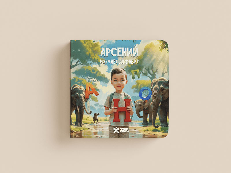 Boy Learning the Alphabet