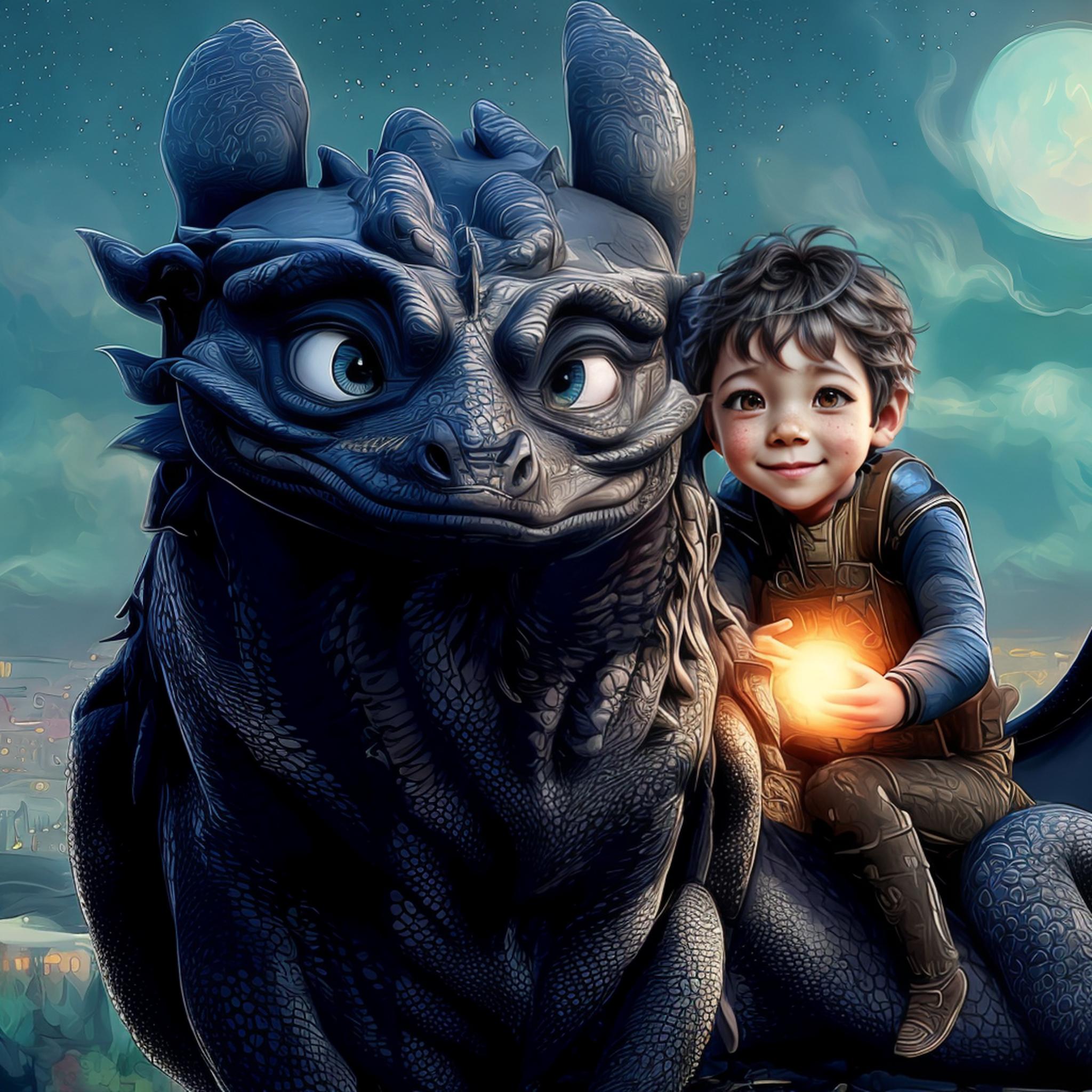 Мальчик и его друг дракон