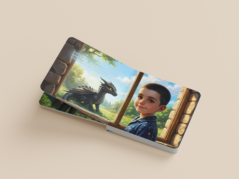 A boy and his dragon friend